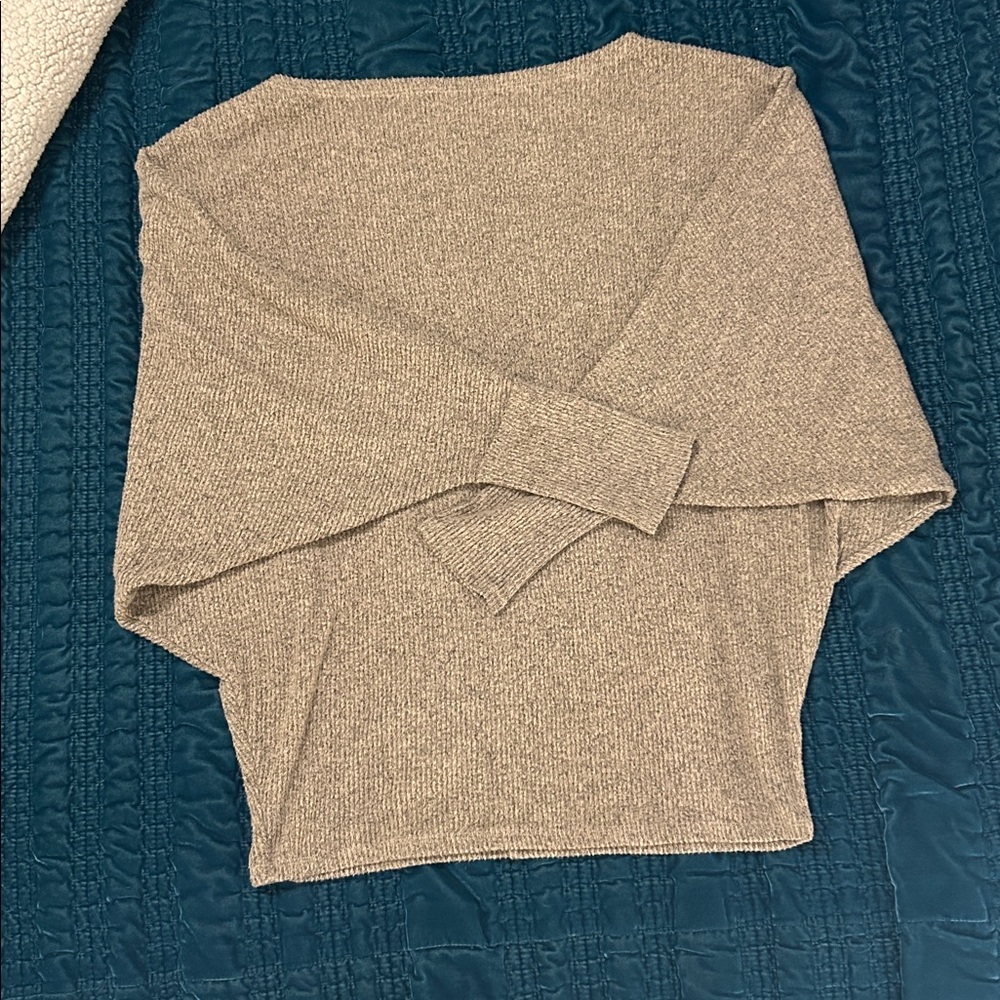 Women's Oversized Beige Sweater
